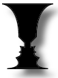 Depending on how you look at it, you may see two silhouettes or a vase.